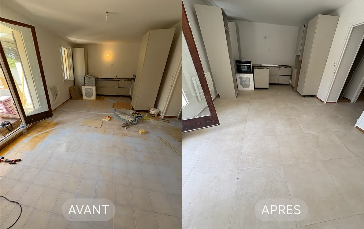 Travaux carrelage cuisine avant après-1200 Travaux carrelage cuisine avant après-1200